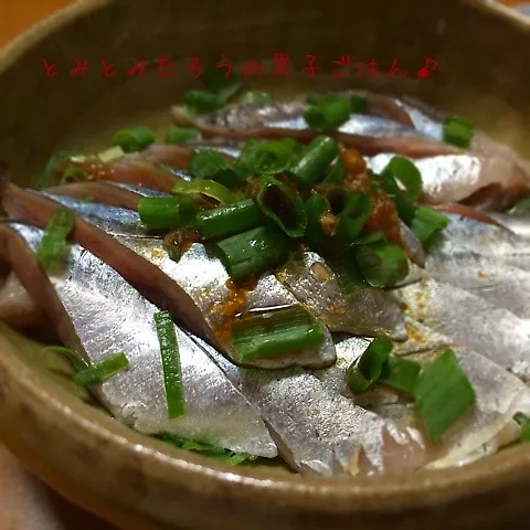 秋刀魚刺身の生姜醤油和え〜！！|とみとみたろうの男子ごはん♪さん