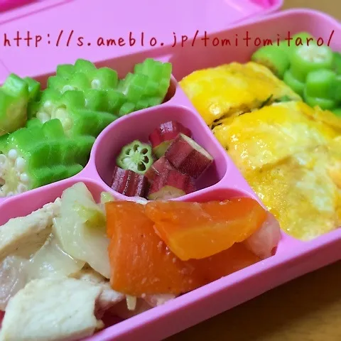 オクラ三昧なお弁当〜！！|とみとみたろうの男子ごはん♪さん