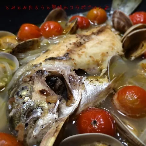 アクアパッツァの鯛〜！|とみとみたろうの男子ごはん♪さん