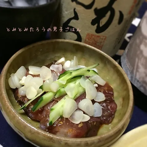 カツオの刺身の漬〜！|とみとみたろうの男子ごはん♪さん