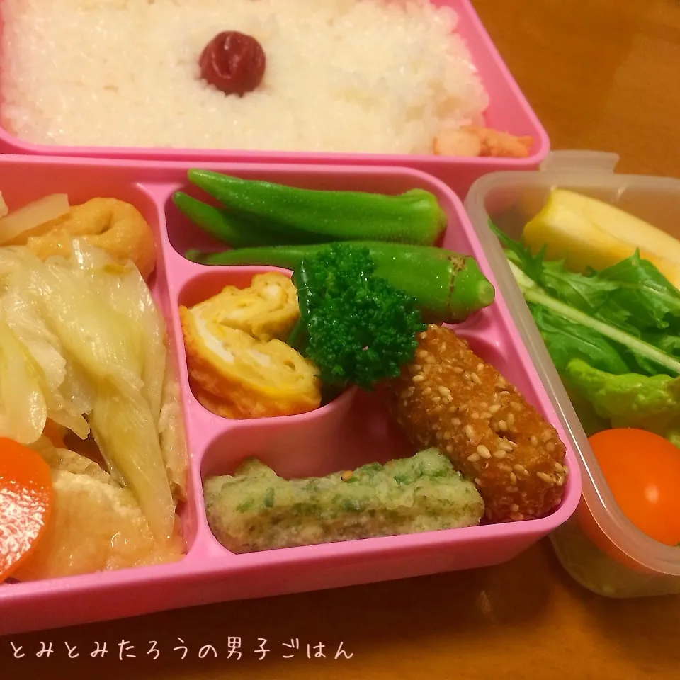 今日の詰めただけ弁当〜！！|とみとみたろうの男子ごはん♪さん