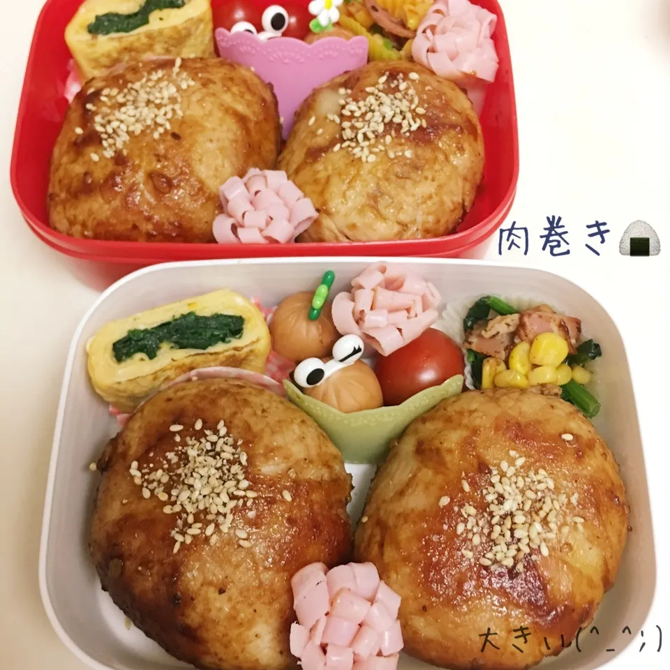 娘弁当🌸 肉巻き🍙|ち〜さん