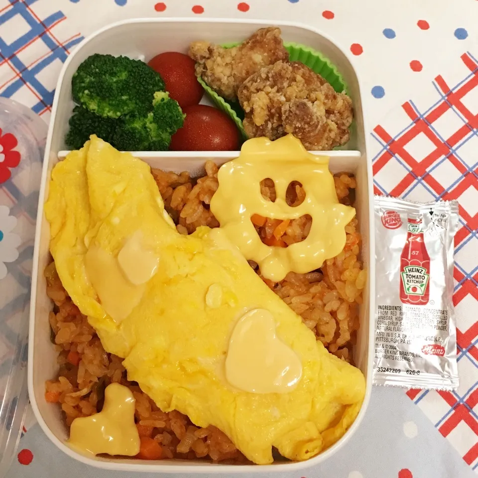 娘弁当✨ チーズ溶けてる〜(*≧∀≦*)|ち〜さん