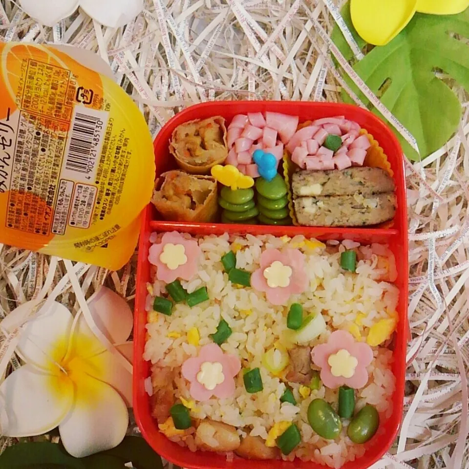 娘弁当❤ チャーシュー炒飯|ち〜さん