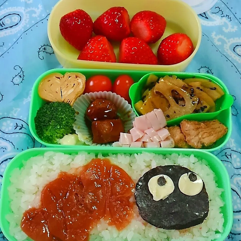 J K 娘の初お弁当♪(*^^*)|ち〜さん