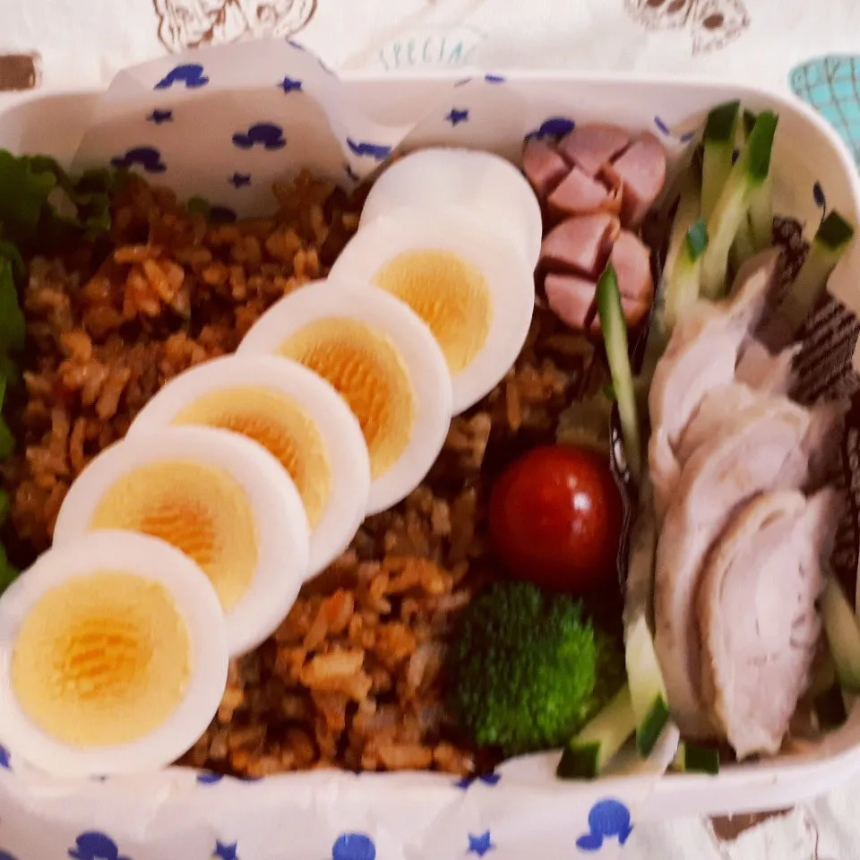 Snapdishの料理写真:中2男子弁当|みなみなさん