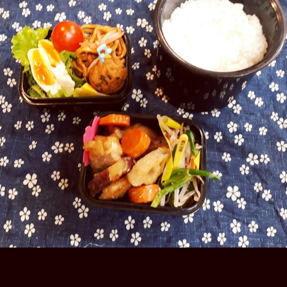 Snapdishの料理写真:中1男子弁当|みなみなさん