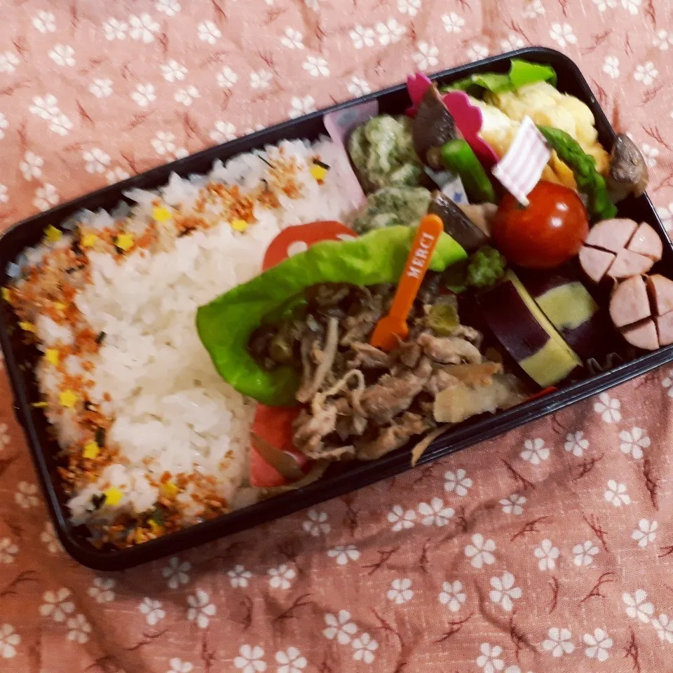 Snapdishの料理写真:中1男子弁当|みなみなさん