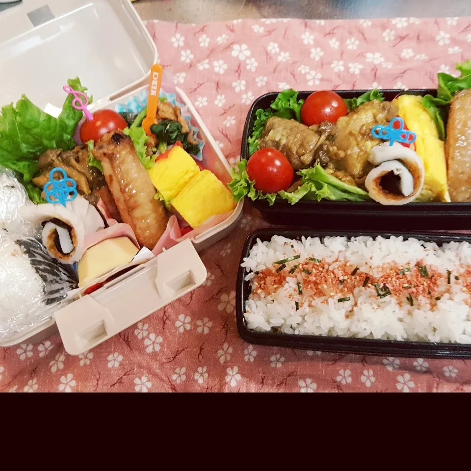 Snapdishの料理写真:中3&中1男子弁当 294|みなみなさん