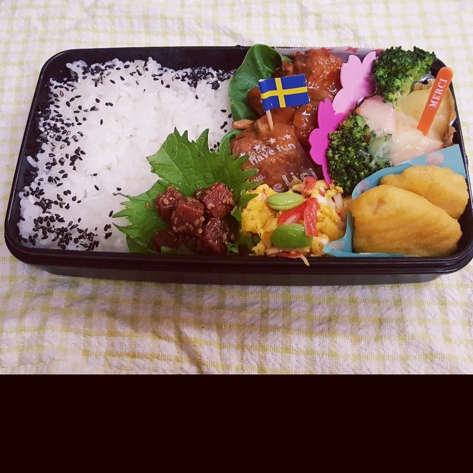 Snapdishの料理写真:中1男子弁当|みなみなさん