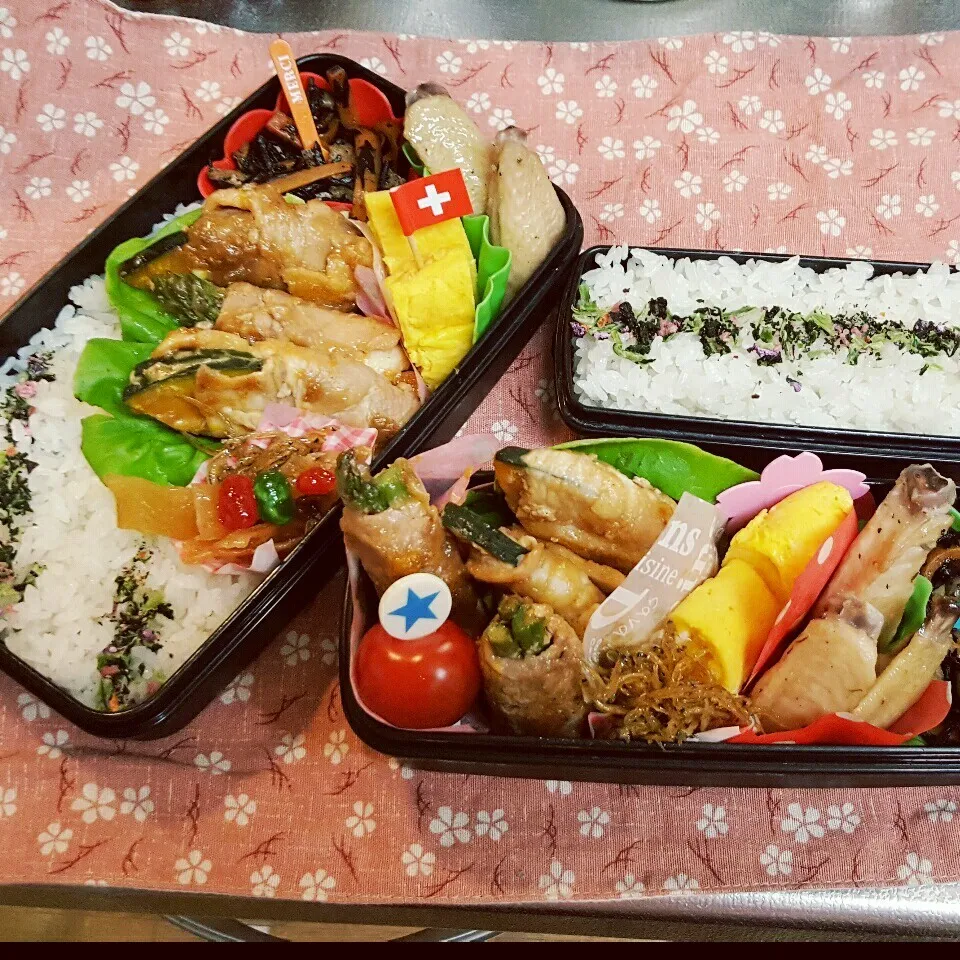 Snapdishの料理写真:中3&中1男子弁当 276|みなみなさん