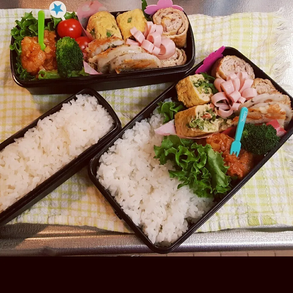 Snapdishの料理写真:中3&中1男子弁当 271|みなみなさん