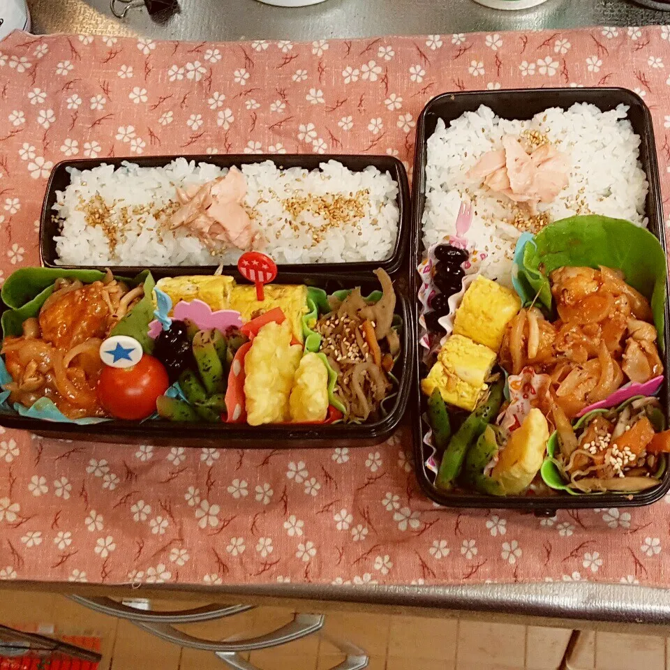 Snapdishの料理写真:中3&中1男子弁当 256|みなみなさん