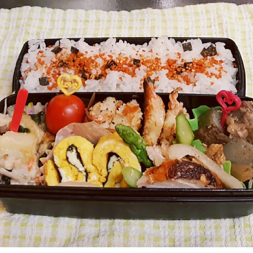 Snapdishの料理写真:中2男子弁当 212|みなみなさん