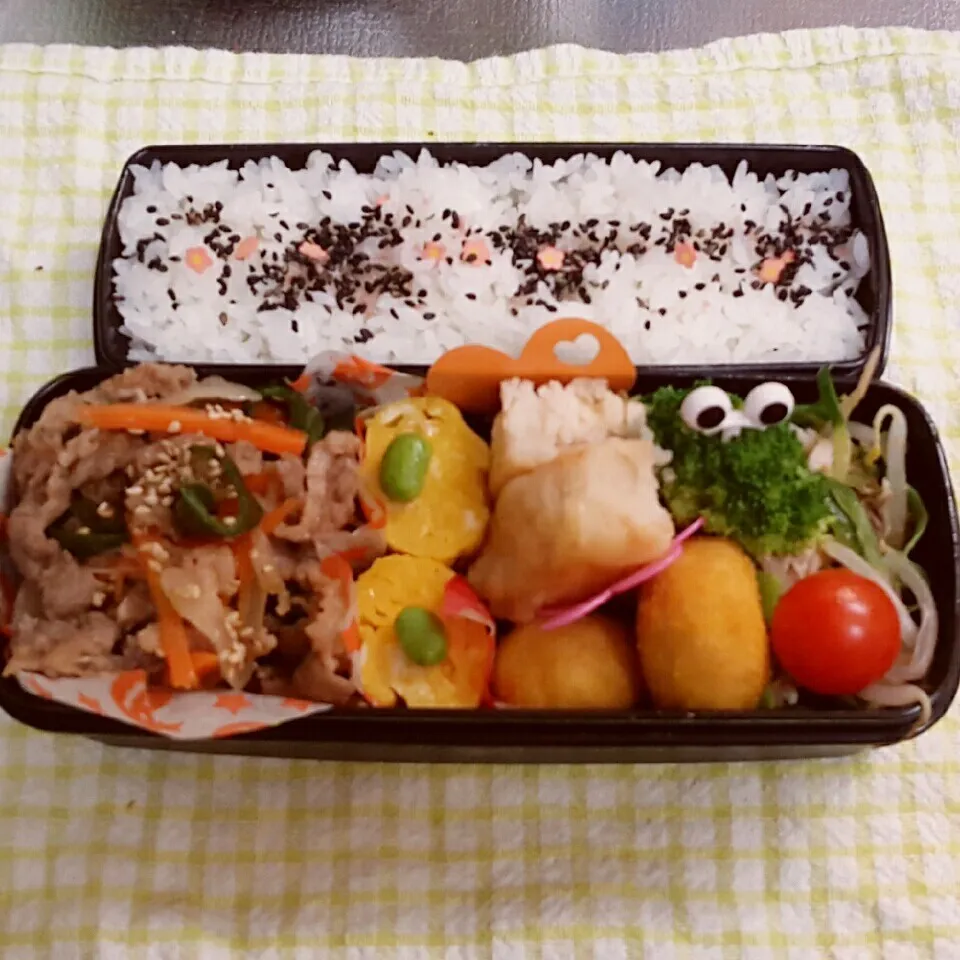 Snapdishの料理写真:中2男子弁当 197|みなみなさん