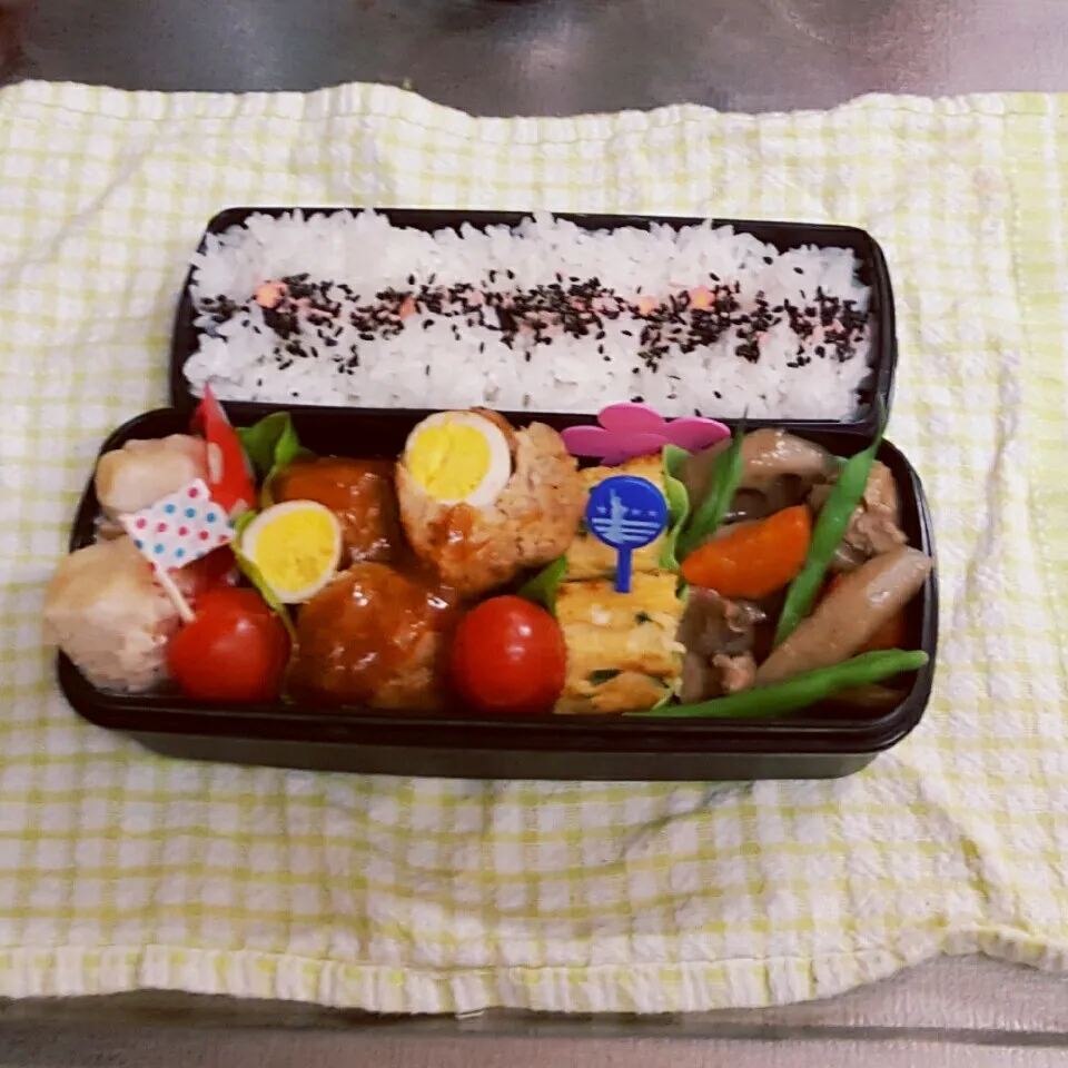 Snapdishの料理写真:中2男子弁当 186|みなみなさん