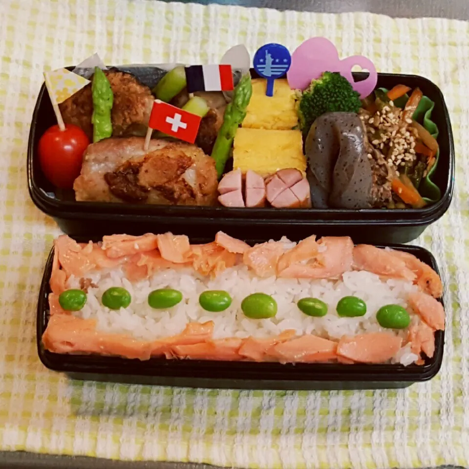 Snapdishの料理写真:中2男子弁当 183|みなみなさん