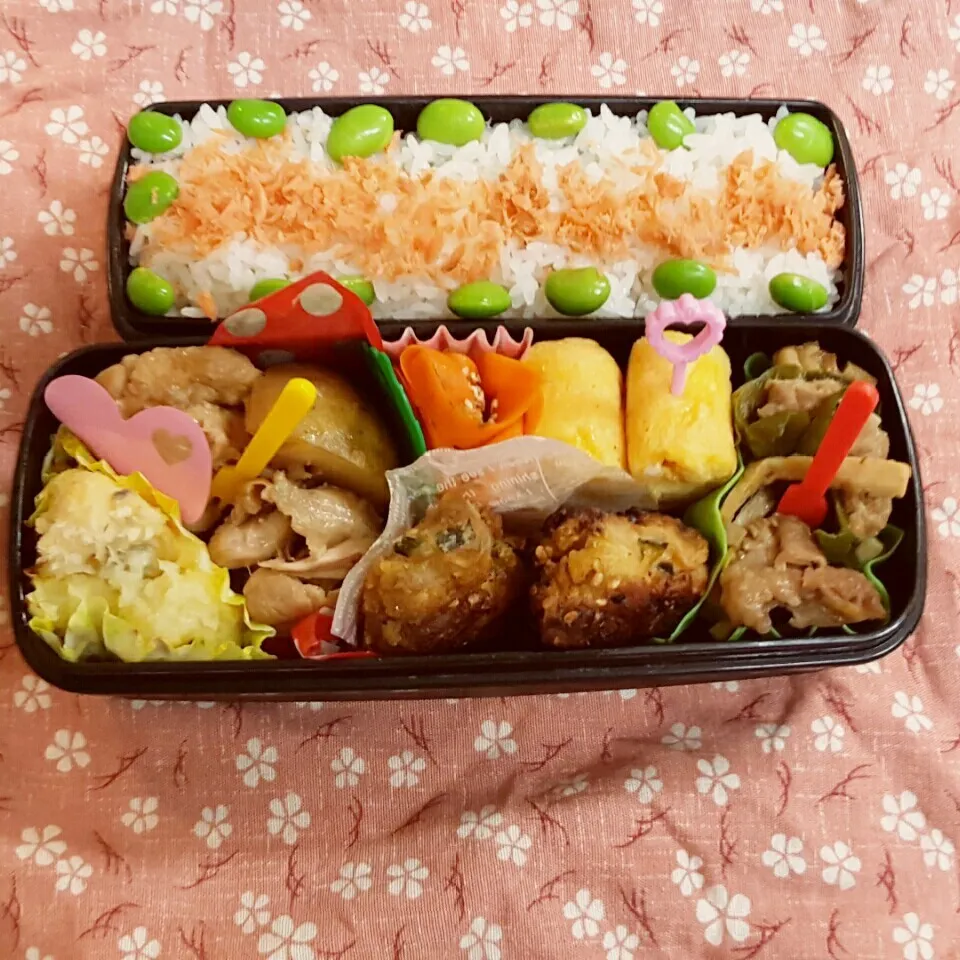 Snapdishの料理写真:中2男子弁当 173|みなみなさん