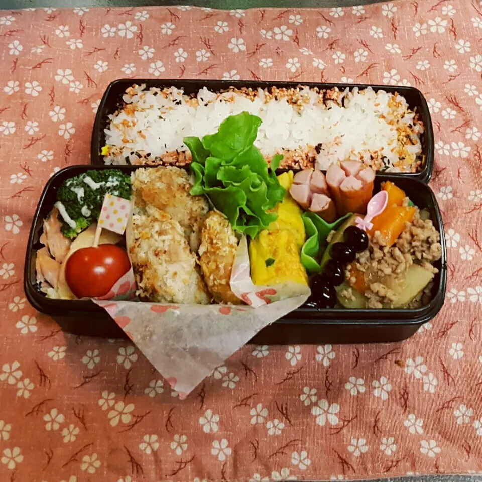 Snapdishの料理写真:中2男子弁当 165|みなみなさん