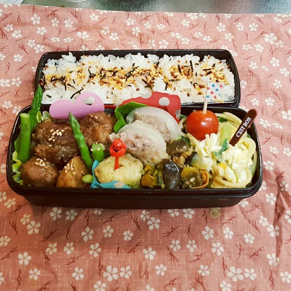 Snapdishの料理写真:中2男子弁当 159|みなみなさん