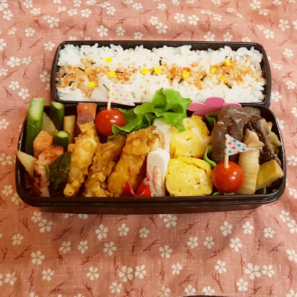 Snapdishの料理写真:中2男子弁当 151|みなみなさん