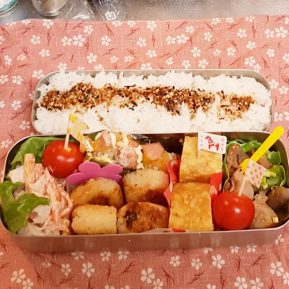 Snapdishの料理写真:中2男子弁当 136|みなみなさん