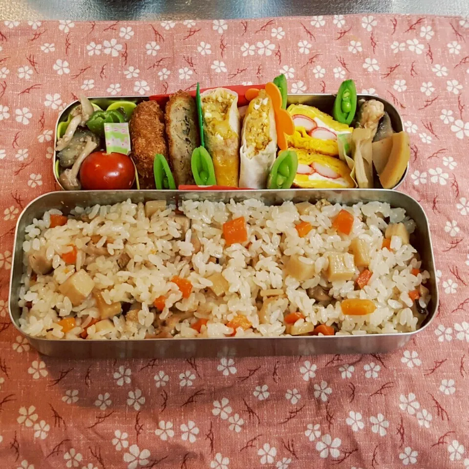 Snapdishの料理写真:中2男子弁当 133|みなみなさん