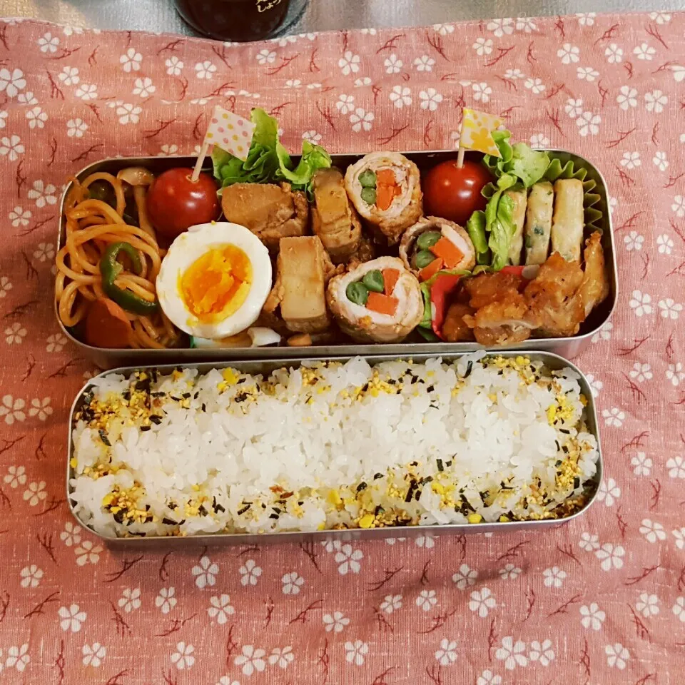 Snapdishの料理写真:中2男子弁当 132|みなみなさん