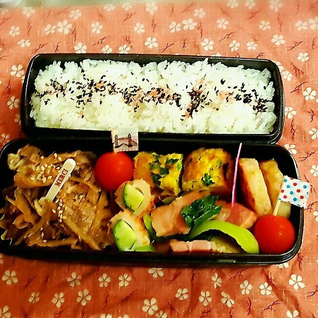 Snapdishの料理写真:中1男子弁当　60|みなみなさん