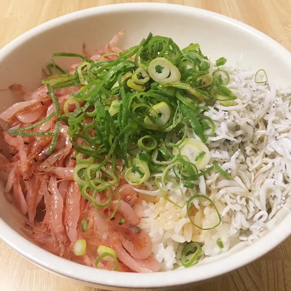 生桜えび＆しらすの2色丼|まぁたんさん