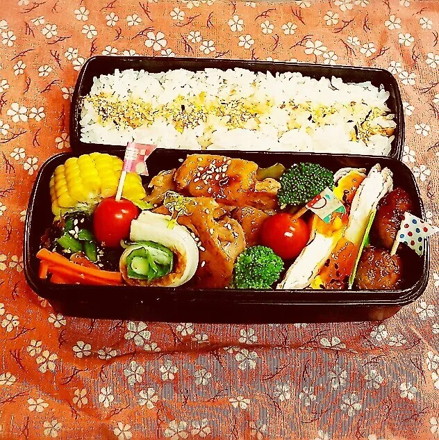 Snapdishの料理写真:中1男子弁当    38|みなみなさん