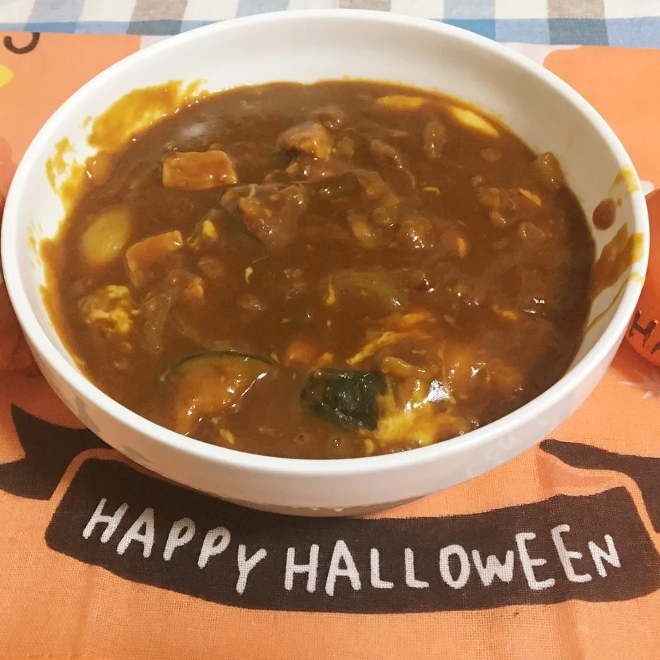 Snapdishの料理写真:ハロウィンビーフ＆ポークシチュー|まぁたんさん