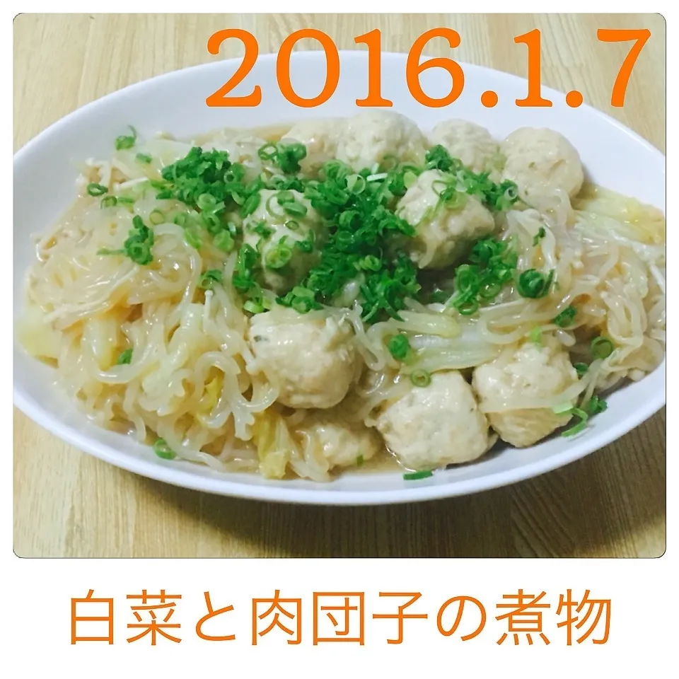 白菜と肉団子の煮物|まぁたんさん