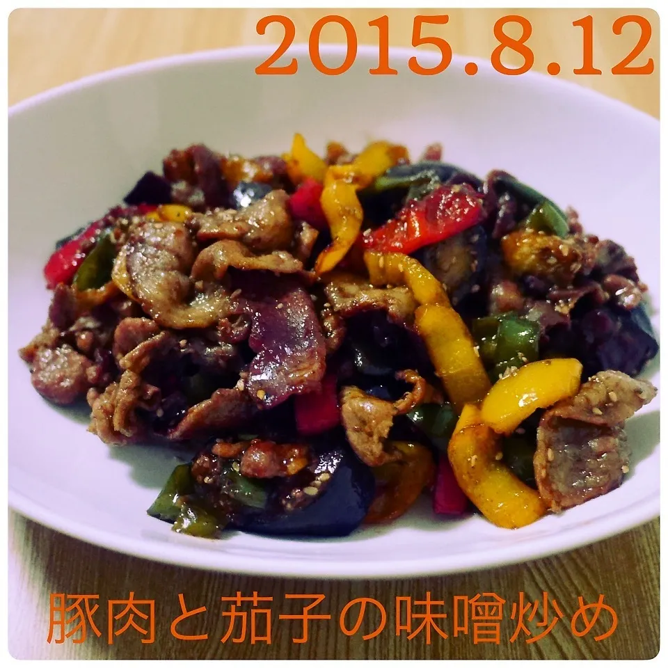 豚肉と茄子の味噌炒め|まぁたんさん