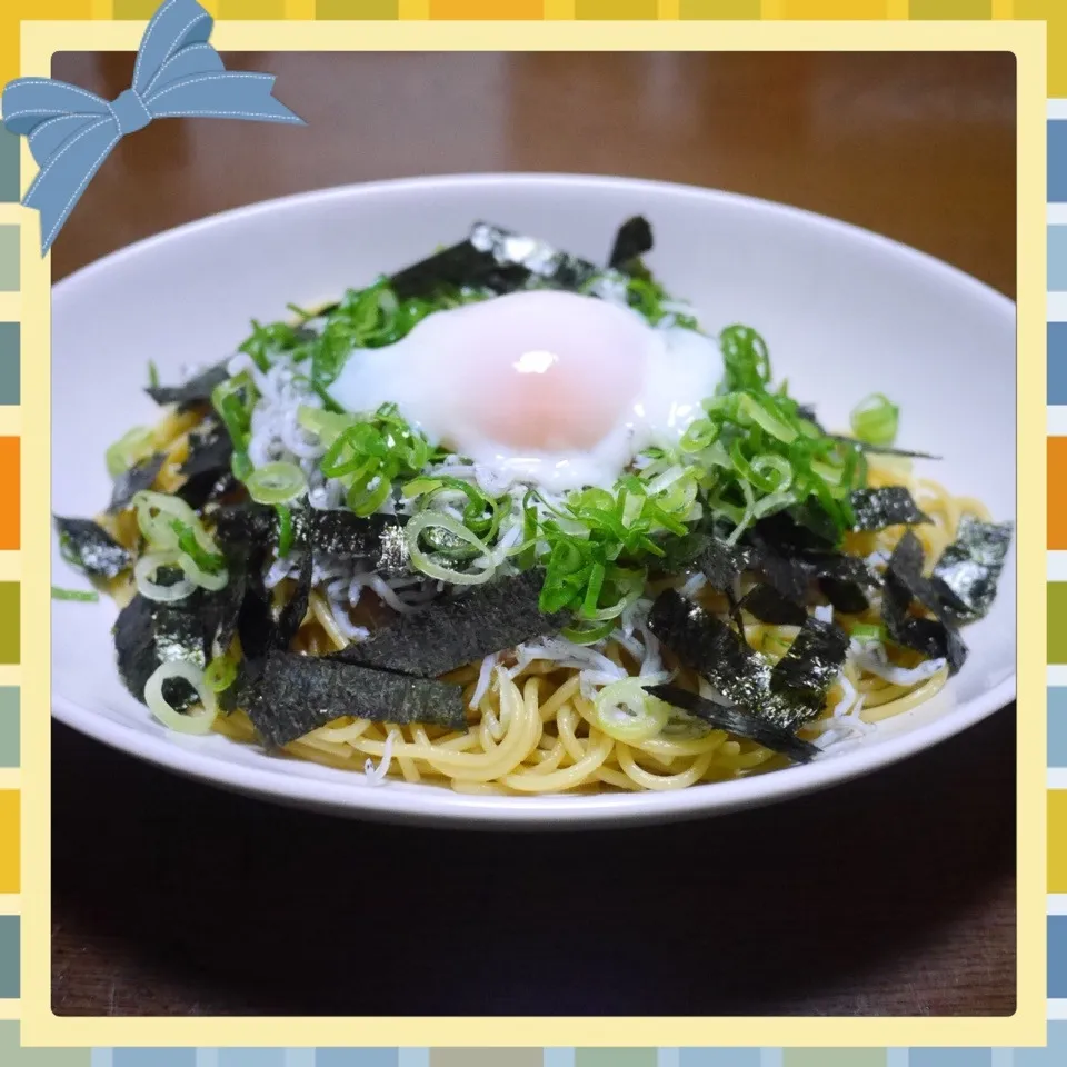 しらす納豆パスタ|まぁたんさん