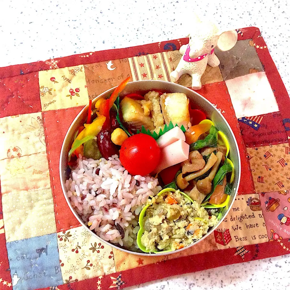 今日のお弁当😊 #夫弁当  #丸弁当  #地味弁当|naonaomimichanさん