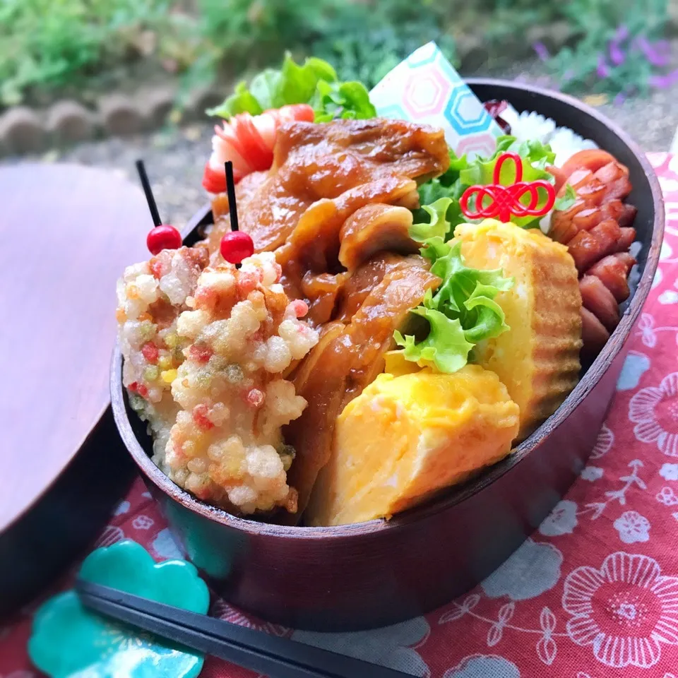 今日のお弁当 竹輪ぶぶあられ揚げ|shakuyaku33443344さん