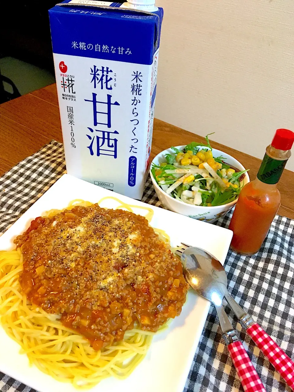 糀甘酒入りミートソースパスタ🍝|☆マミ☆さん