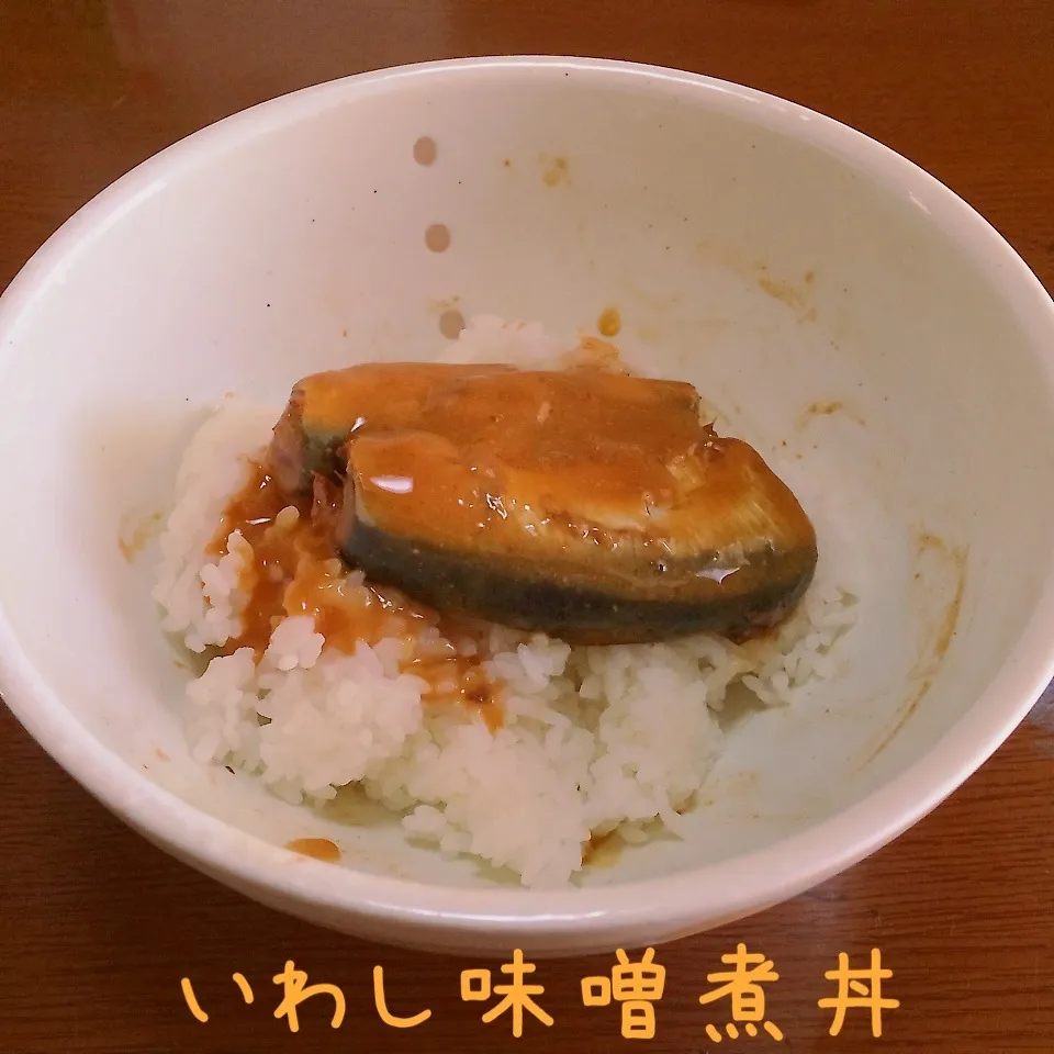 Snapdishの料理写真:いわし味噌煮丼|まぁたんさん