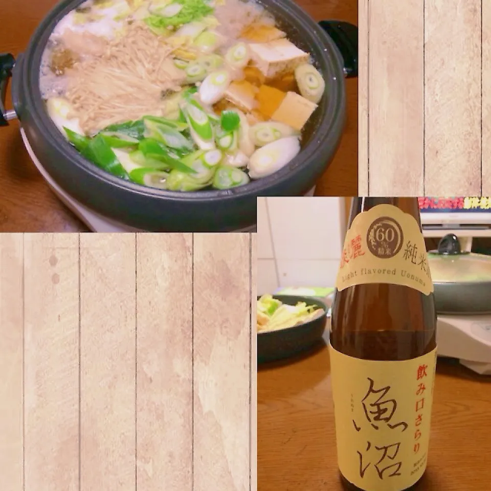 Snapdishの料理写真:鍋＆お酒|まぁたんさん