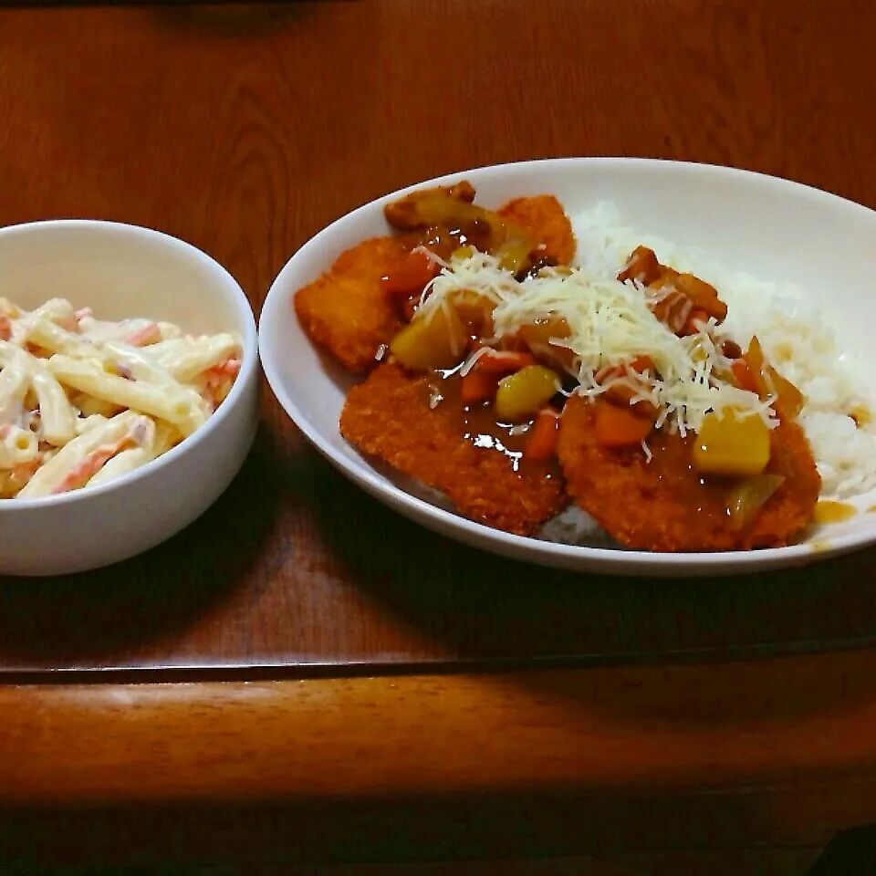 ３種のフライチーズonカレー|まぁたんさん