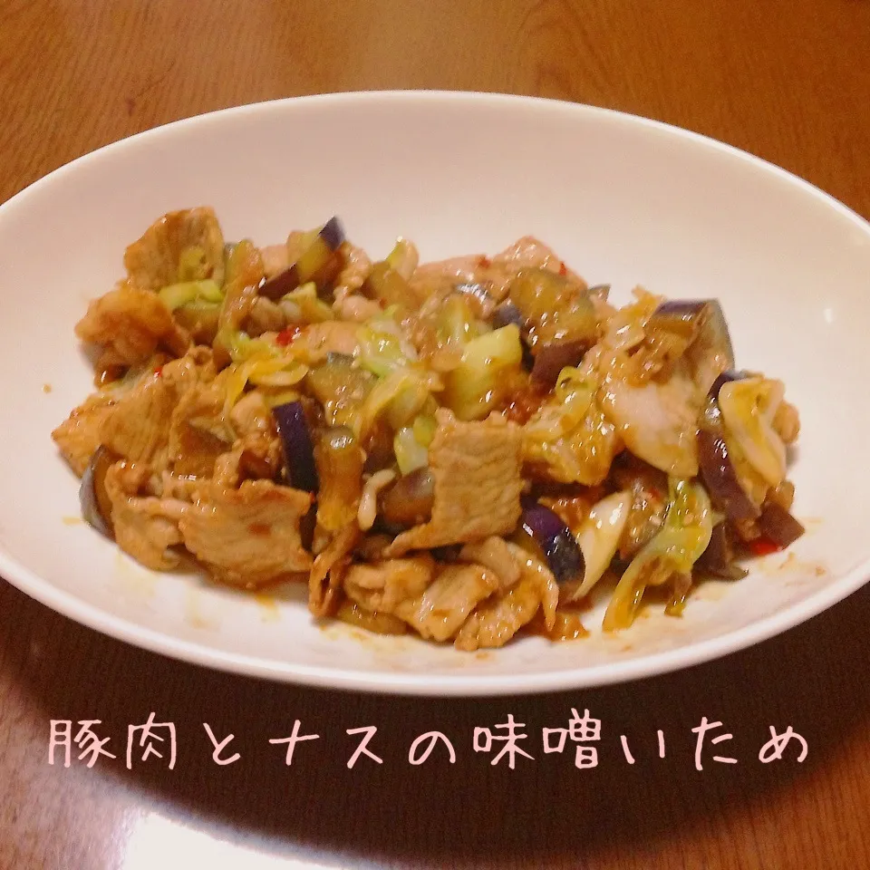 豚肉とナスの味噌炒め|まぁたんさん