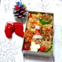 #クリスマス弁当|まーまさん