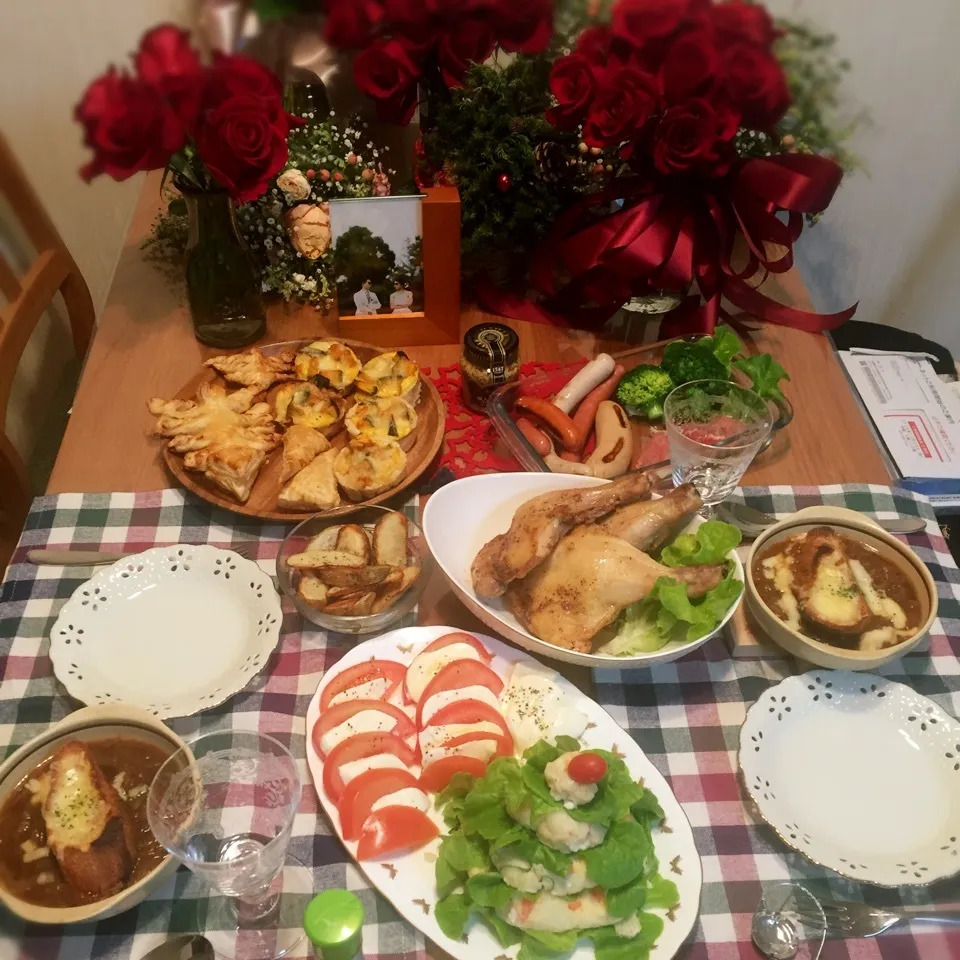 Snapdishの料理写真:クリスマスディナー|さきさん