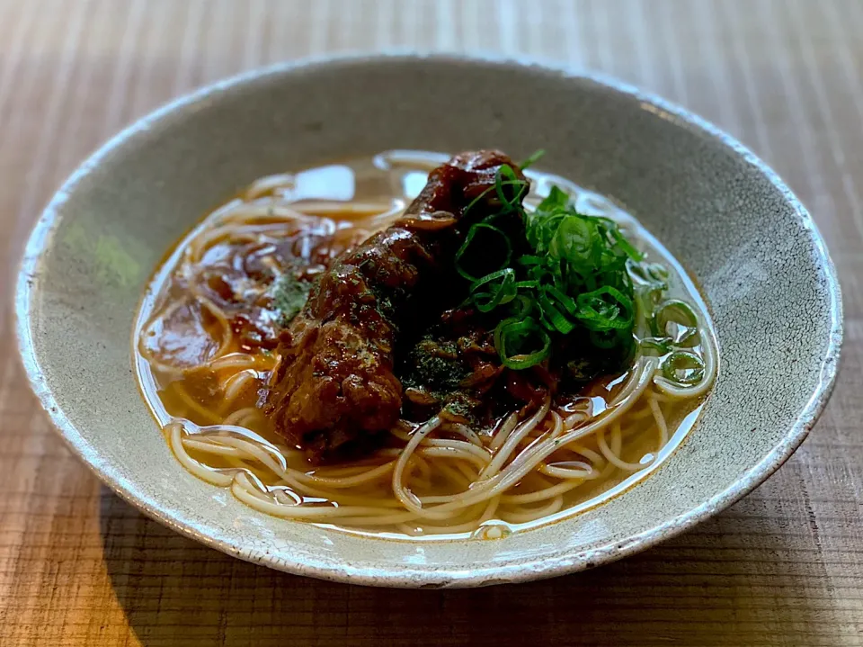 豚スペアリブの赤味噌シチュー温めん1|半田手延べそうめんの店 阿波や壱兆さん