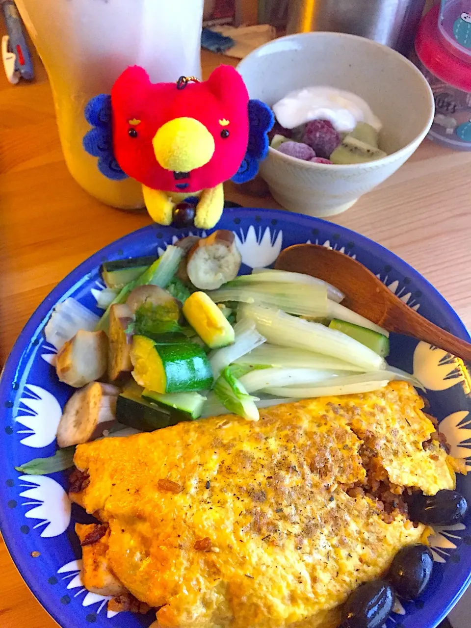 Halfmoon chicken omelette rice|chipe594さん