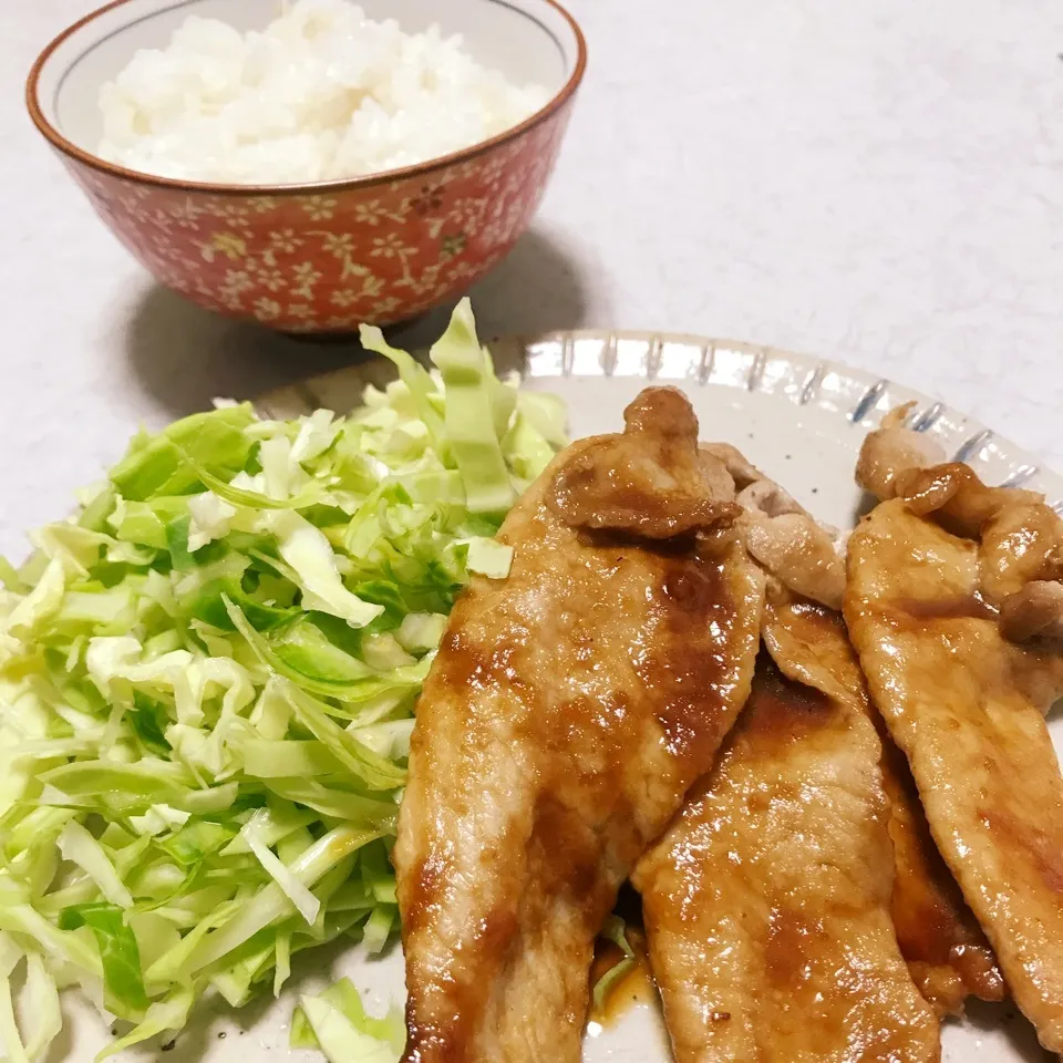 もち麦ご飯と生姜焼き|ようこさん