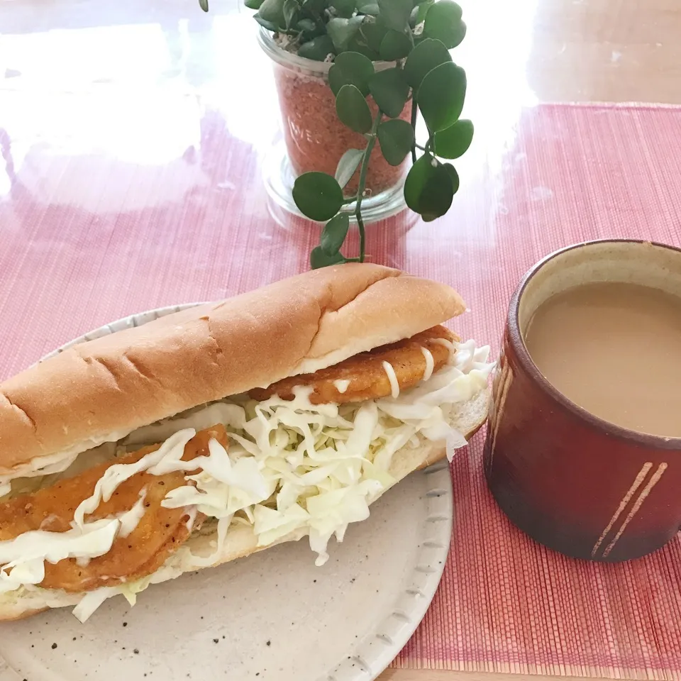 コッペパンのチキンサンド|ようこさん