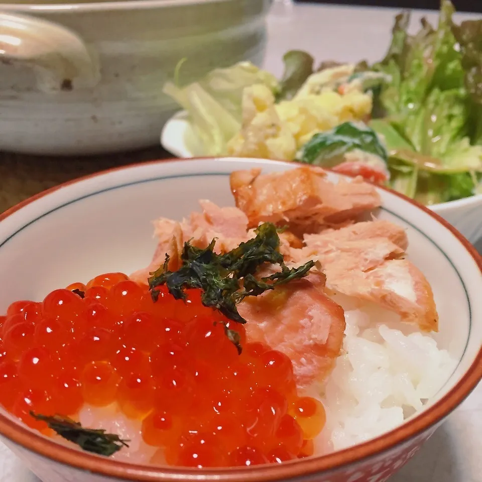 シャケいくらの親子丼|ようこさん