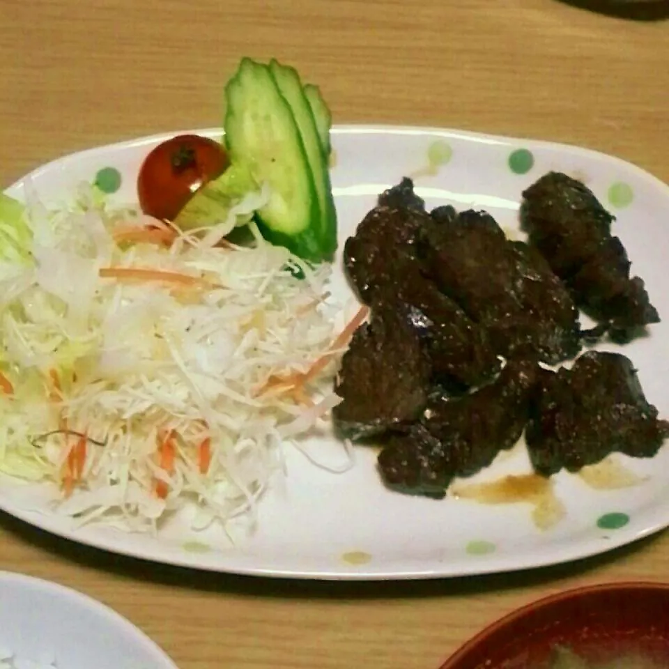 Snapdishの料理写真:ジンギスカン味の焼き肉|やこめし亭さん